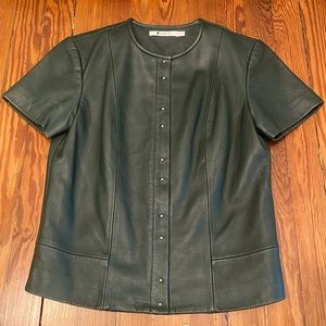 T Alexander Wang Leather Top
